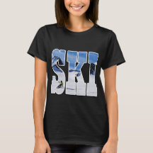 SKI - Cadeau voor Skiloper Typografie Ontwerp
