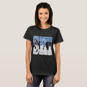 SKI - Cadeau voor Skiloper Typografie Ontwerp T-shirt (Voorkant volledig)