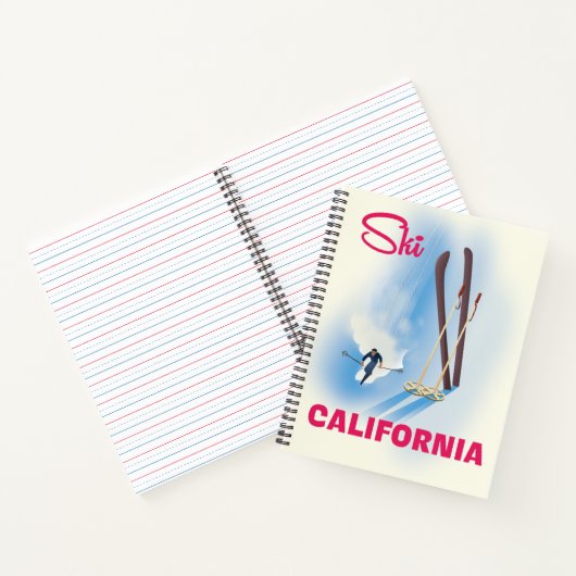 Ski California Reisposter Notitieboek (Binnen)