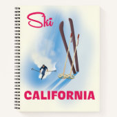 Ski California Reisposter Notitieboek (Voorkant)