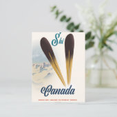Ski Canada Briefkaart (Staand voorkant)