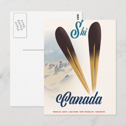 Ski Canada Briefkaart (Voorkant / Achterkant)
