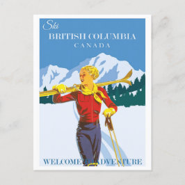 Ski Canada British Columbia Briefkaart