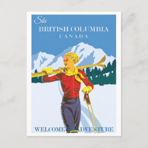  Ski Canada British Columbia Briefkaart
