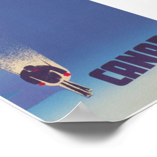 Ski Canada Vintage Travel Poster (Hoek)