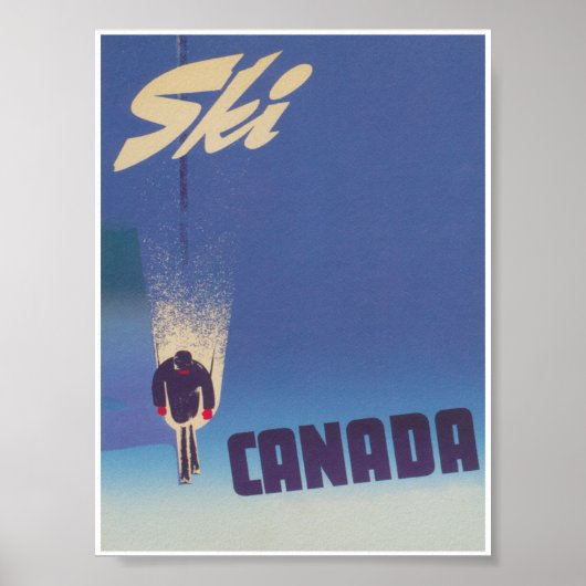 Ski Canada Vintage Travel Poster (Voorkant)