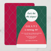 Ski Cap Uitnodiging (Voorkant / Achterkant)