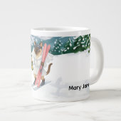 Ski Cat skiet in Roze vrijgezellenfeest  Grote Koffiekop (Voorkant rechts)