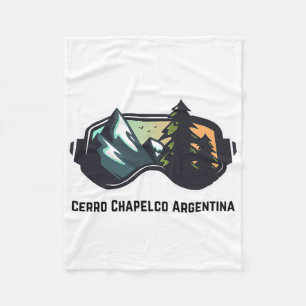 Ski Cerro Chapelco Argentinië Mountain Skiën T Man Fleece Deken