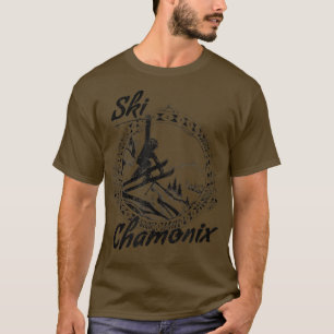 Ski Chamonix, Franse sneeuwslak5 T-shirt