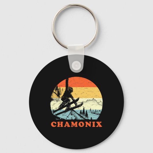Ski Chamonix Sleutelhanger (Voorkant)