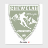 Ski Chewelah Washington Sticker (Vel)