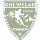 Ski Chewelah Washington Sticker (Voorkant)