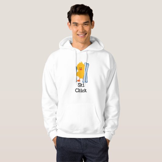 Ski Chick Hooded Sweatshirt (Voorkant volledig)