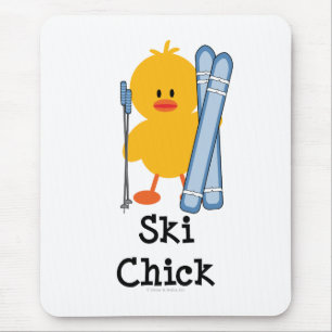 Ski Chick Mousepad Muismat