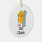 Ski Chick Ornament (Rechts)