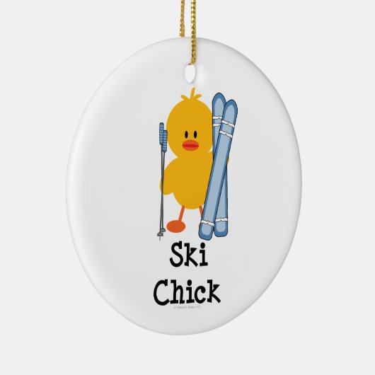 Ski Chick Ornament (Rechts)