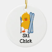 Ski Chick Ornament (Voorkant)