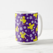 Ski Chick Pattern Coffee Mok (Voorkant rechts)