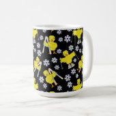 Ski Chick Pattern Coffee Mok (Voorkant rechts)