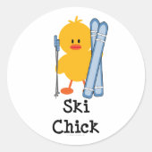 Ski Chick Stickers (Voorkant)