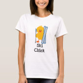 Ski Chick T shirt (Voorkant)
