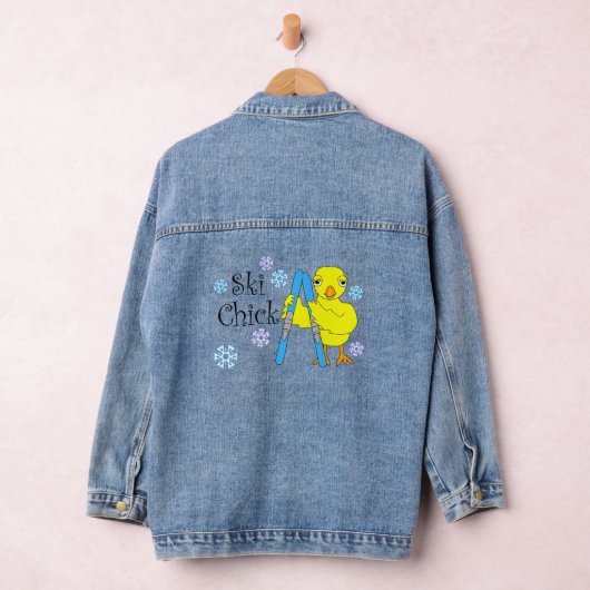 Ski Chick Tekst Denim Jacket (Hangar)