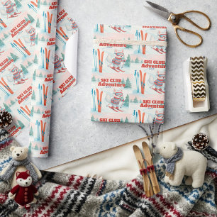 Ski Club Après Bébé Arctic Fox Cadeaupapier