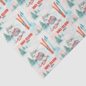 Ski Club Après Bébé Polar Bear Tissuepapier (Detail)