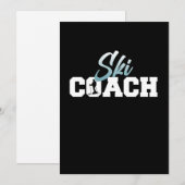 Ski Coach Skiën Skiloper Snowboard Wintersporten Bedankkaart (Voorkant / Achterkant)