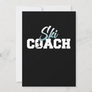 Ski Coach Skiing Skier Snowboard Winter Sport Bedankkaart