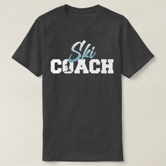 Ski Coach Skiing Skier Snowboard Winter Sports Gra T-shirt (Design voorkant)