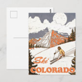 Ski Colorado Briefkaart (Voorkant / Achterkant)