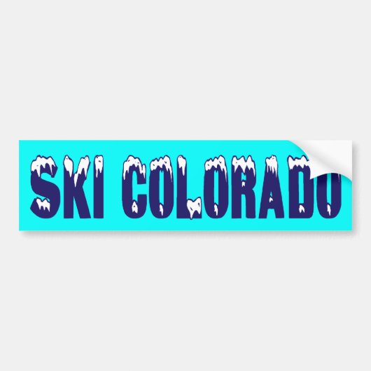 SKI COLORADO BUMPERSTICKER (Voorkant)