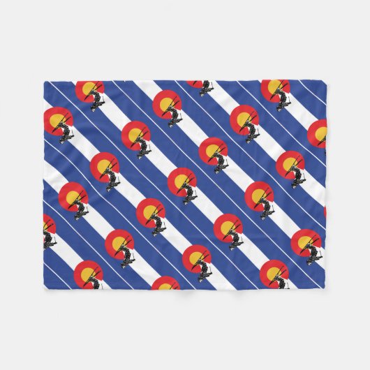 Ski Colorado Fleece Deken (Voorkant (Horizontaal))