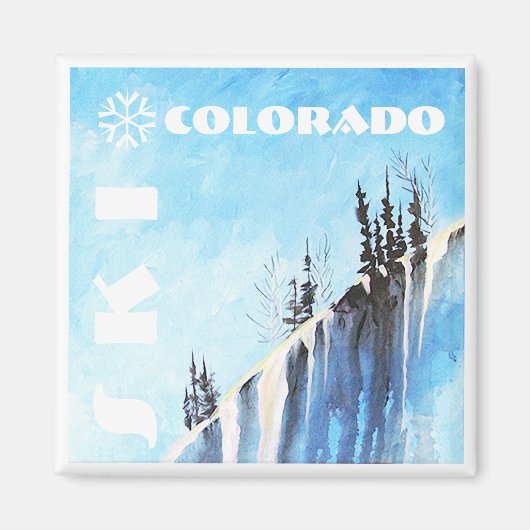 Ski Colorado kunstmagneet Magneet (Voorkant)