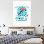 ski Colorado logo Canvas Afdruk (Insitu (Slaapkamer))