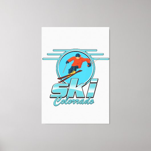 ski Colorado logo Canvas Afdruk (Voorkant)