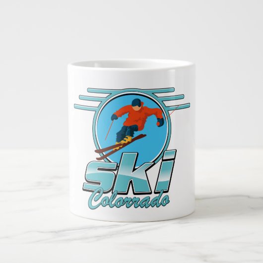 ski Colorado logo Grote Koffiekop (Voorkant)