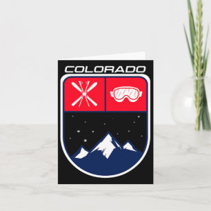 Ski Colorado Mountain Skiing Trail Skier Goggle Po Kaart