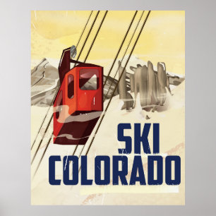 Ski. Colorado vintage-poster Poster
