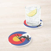 Ski Colorado Zandsteen Onderzetter (Zijkant)