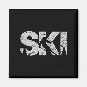 Ski Cool Skistijl Alne Skier Cadeau Vrouwen Mannen Magneet
