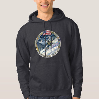 Ski Copper Mountain, Colorado, Man Skier Hoodie