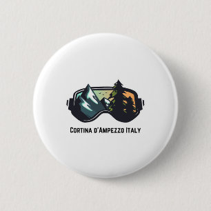 Ski Cortina D'ampezzo Italië Bergskis T Heren Ronde Button 5,7 Cm
