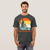 Ski Courmayeur Italië  sneeuwkiing T-shirt (Voorkant volledig)