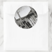 ski-crafting  ronde sticker (Tas)