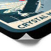 Ski Crystal Mountain Retro Vintage Crystal Mountai Poster (Hoek)
