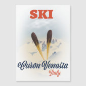 Ski Curon Venosta Italië ski-poster (Voorkant)