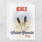 Ski Curon Venosta Italië ski-poster (Voorkant)